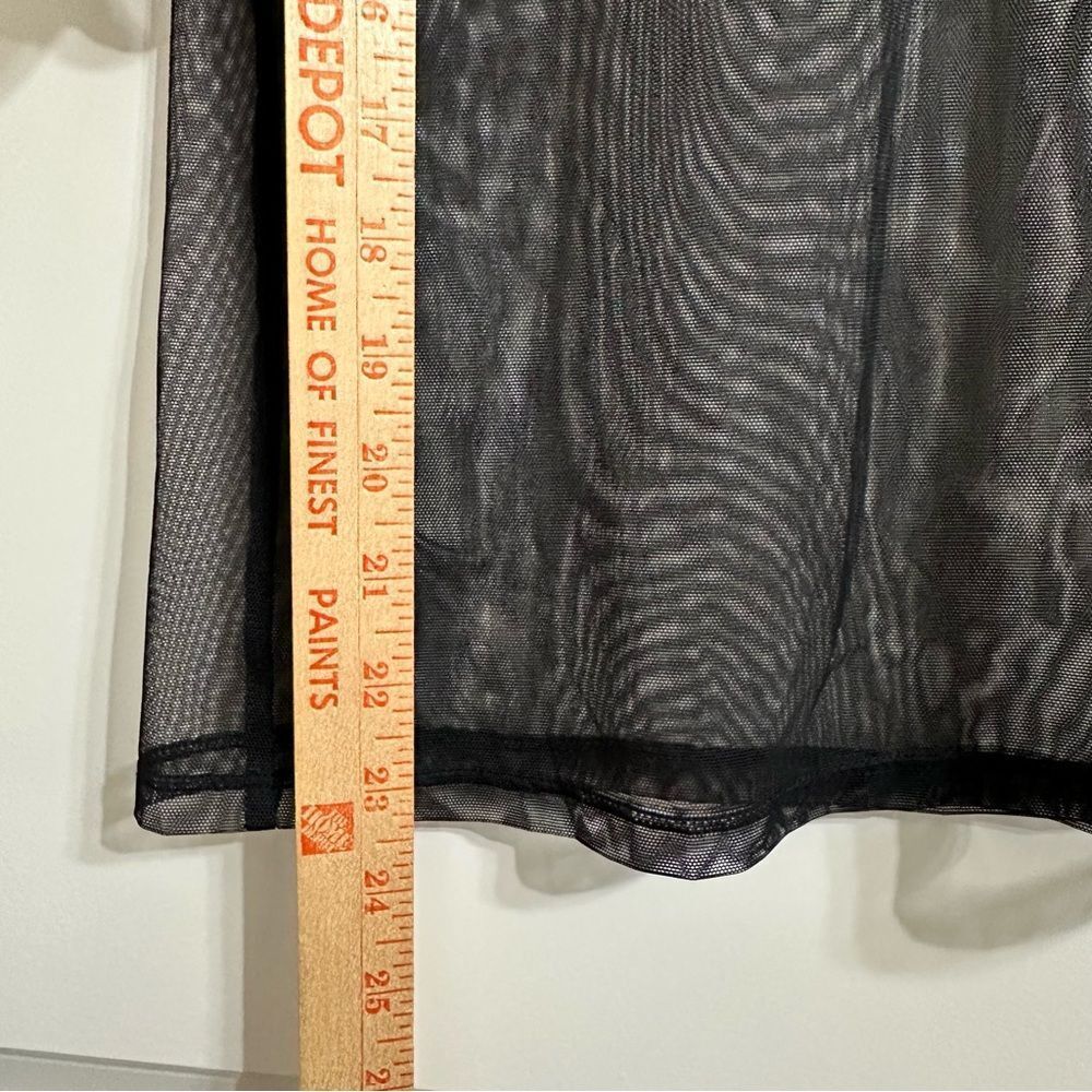 VICTORIA’S SECRET WITCHY GOTH SHEER MESH SHORT SLEEVE TOP XS - Picture 3 of 6